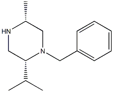 (2R,5R)-1-BENZYL-5-METHYL-2-(PROPAN-2-YL)PIPERAZINE 结构式