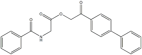 馬尿酸對苯基苯甲醯甲酯 结构式