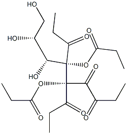 五丙醯葡萄糖 结构式