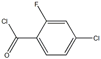 4-CHLORO-2-FLUOROBENZOIC ACID CHLORIDE 结构式