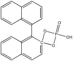 R(-)-1-1 BINAPHTYL-2-2 -DIYL HYDROGEN PHOSPHATE 结构式