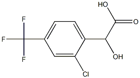 2-CHLORO-4-(TRIFLUOROMETHYL)MANDELIC ACID 结构式