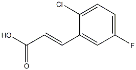 2-CHLORO-5-FLUOROCINNAMIC ACID 结构式