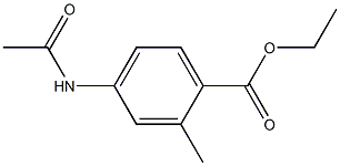4-ACETAMIDO-2-METHYLBENZOIC ACID ETHYL ESTER 结构式