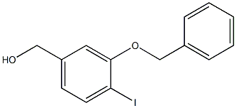 3-BENZYLOXY-4-IODOBENZYL ALCOHOL 结构式