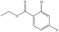 2-CHLORO-4-FLUOROBENZOIC ACID ETHYL ESTER 结构式