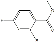 2-BROMO-4-FLUOROBENZOIC ACID METHYL ESTER 结构式