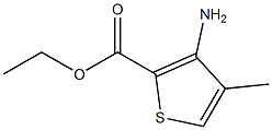 3-AMINO-4-METHYL-2-THIOPHENECARBOXYLIC ACID ETHYL ESTER 结构式