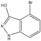 4-BROMO-3-HYDROXYINDAZOLE 结构式