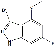 6-FLUORO-4-METHOXY-3-BROMOINDAZOLE 结构式