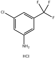 3-AMINO-5-TRIFLUOROMETHYL-1-CHLOROBENZENE HYDROCHLORIDE 结构式