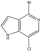 4-BROMO-7-CHLORO-5-AZAINDOLE 结构式