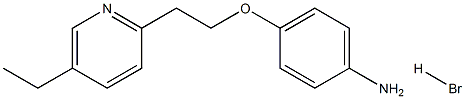 4-[2-(5-Ethyl-2-Pyridinyl)]ethoxyanillineHBr 结构式