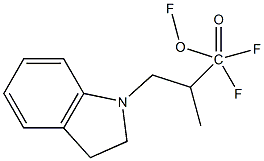 1,1,1-Trifluoro-2-(Indolinylmethyl)Propionic Acid 结构式