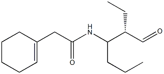 2-Cyclohex-1-En-1-yl-N-[(2S)-2-Formyl-1-Propylbutyl]Acetamide 结构式