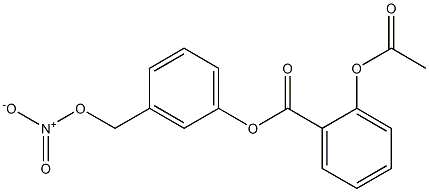 2-ACETOXY BENZOIC ACID-3-NITROOXYMETHYL PHENYL ESTER 结构式