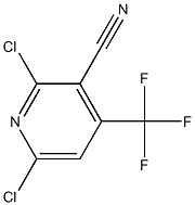 2,6-DICHLORO-3-CYANO-4-TRIFLUOROMETHYLPYRIDINE 结构式