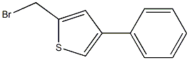 2-(bromomethyl)-4-phenylthiophene 结构式