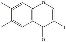 3-iodo-6,7-dimethyl-4H-chromen-4-one 结构式