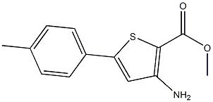 methyl 3-amino-5-p-tolylthiophene-2-carboxylate 结构式