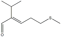 2-Isopropyl-5-methylthio-2-pentenaldehyde 结构式