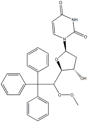 5'-O-Monomethoxyrityl-2'-deoxyuridine 结构式