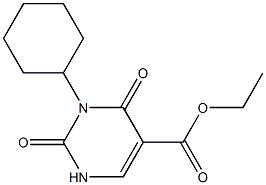 3-CYCLOHEXYL-5-CARBETHOXYURACIL 结构式