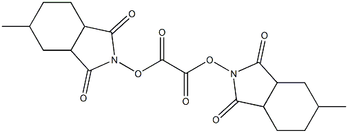 O,O''-OXALYLBIS(N-HYDROXY-4-METHYLHEXAHYDROPHTHALIMIDE) 结构式