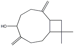 11,11-dimethyl-4,8-dimethylidene-bicyclo[7.2.0]undecan-5-ol 结构式