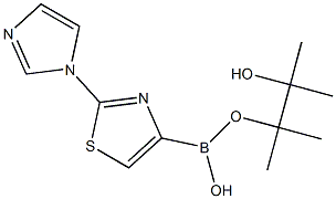 2-(IMIDAZOL-1-YL)THIAZOLE-4-BORONIC ACID PINACOL ESTER 结构式