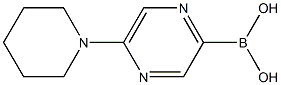 5-(PIPERIDIN-1-YL)PYRAZINE-2-BORONIC ACID 结构式