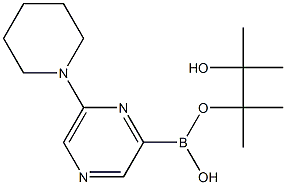 6-(PIPERIDIN-1-YL)PYRAZINE-2-BORONIC ACID PINACOL ESTER 结构式