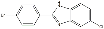 2-(4-BROMO-PHENYL)-5-CHLORO-1H-BENZOIMIDAZOLE 结构式