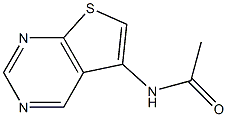 N-(thieno[2,3-d]pyrimidin-5-yl)acetamide 结构式