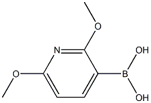 (2,6-DIMETHOXYLPYRIDIN-3-YL)BORONIC ACID 结构式