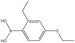 (4-ETHOXY-2-ETHYLPHENYL)BORONIC ACID 结构式