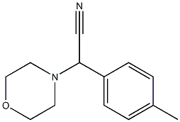 (4-METHYLPHENYL)(MORPHOLIN-4-YL)ACETONITRILE 结构式