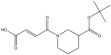 1-(3-CARBOXY-ACRYLOYL)-PIPERIDINE-3-CARBOXYLIC ACID TERT-BUTYL ESTER 结构式