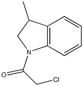 1-(CHLOROACETYL)-3-METHYLINDOLINE 结构式