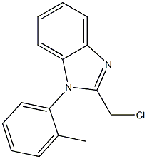 2-(CHLOROMETHYL)-1-(2-METHYLPHENYL)-1H-BENZIMIDAZOLE 结构式