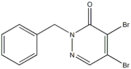 2-BENZYL-4,5-DIBROMO-2H-PYRIDAZIN-3-ONE 结构式