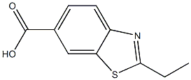 2-ETHYL-1,3-BENZOTHIAZOLE-6-CARBOXYLIC ACID 结构式