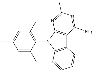 2-METHYL-9-(2,4,6-TRIMETHYL-PHENYL)-9H-1,3,9-TRIAZA-FLUOREN-4-YLAMINE 结构式