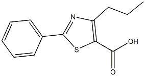 2-PHENYL-4-PROPYL-1,3-THIAZOLE-5-CARBOXYLIC ACID 结构式