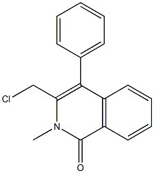 3-(CHLOROMETHYL)-2-METHYL-4-PHENYLISOQUINOLIN-1(2H)-ONE 结构式