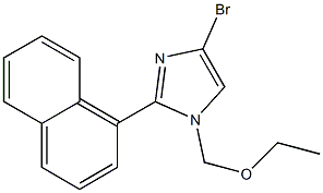 4-BROMO-1-(ETHOXYMETHYL)-2-(1-NAPHTHYL) -1H-IMIDAZOLE 结构式