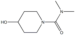4-HYDROXY-N,N-DIMETHYLPIPERIDINE-1-CARBOXAMIDE 结构式
