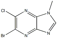 5-BROMO-6-CHLORO-1-METHYL-1H-IMIDAZO[4,5-B]PYRAZINE 结构式