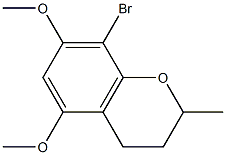 8-BROMO-5,7-DIMETHOXY-2-METHYLCHROMANE 结构式