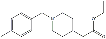 ETHYL [1-(4-METHYLBENZYL)PIPERIDIN-4-YL]ACETATE 结构式